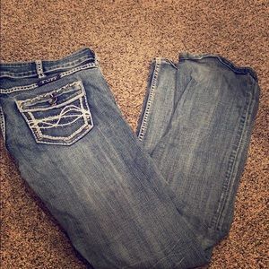 Cowgirl tuff ride & shine jeans. 30x33